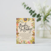 Carte D'accompagnement Livres baby showers pour bébé / Apporter un livre (Debout devant)