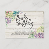 Carte D'accompagnement Livres baby showers pour bébé / Apporter un livre (Devant)