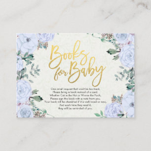 Carte D'accompagnement Livres baby showers pour bébé / Apporter un livre 