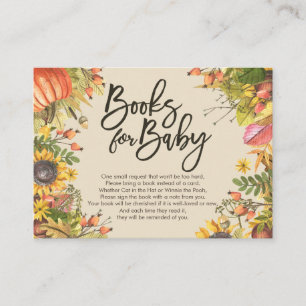 Carte D'accompagnement Livres baby showers pour bébé / Apporter un livre 