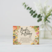 Carte D'accompagnement Livres baby showers pour bébé / Apporter un livre (Debout devant)