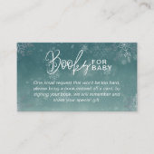Carte D'accompagnement Livres Baby showers Snowflake Pour Bébé (Devant)