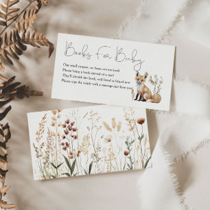 Carte D'accompagnement Livres Baby showers Woodland Pour Bébé