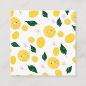 Carte D'accompagnement Livres bébé citron doux pour bébé (Dos)