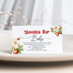 Carte D'accompagnement Livres Berry sucré à fraises pour bébé