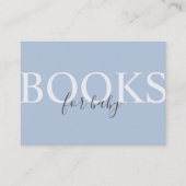 Carte D'accompagnement Livres bleu Dusty simple et moderne pour boîtier b (Devant)