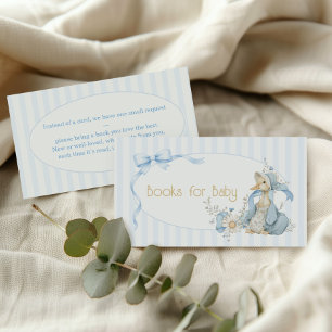 Carte D'accompagnement Livres Bleu Pastel Anciens Silly Goose pour Bébé