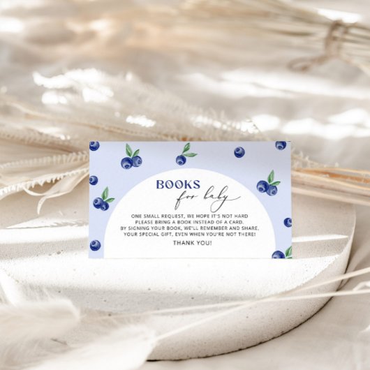 Carte D'accompagnement Livres Blueberry pour bébé