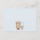 Carte D'accompagnement Livres Brown bleu Teddy Bear pour Baby Boy (Dos)