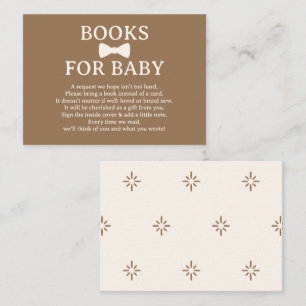 Carte D'accompagnement Livres Brown et Cravates de boue de crème pour béb