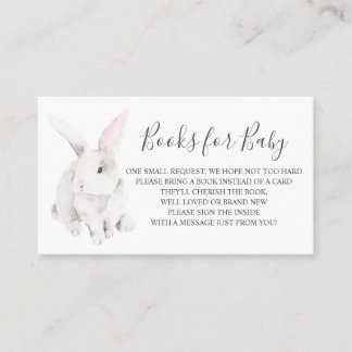 Carte D'accompagnement Livres Bunny pour Baby insert card