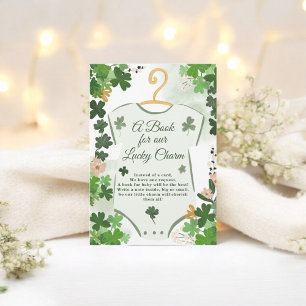 Carte D'accompagnement Livres chanceux de la Saint-Patrick pour Baby Show
