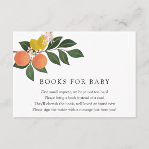Carte D'accompagnement Livres Citrus Little Cutie pour Baby insert card