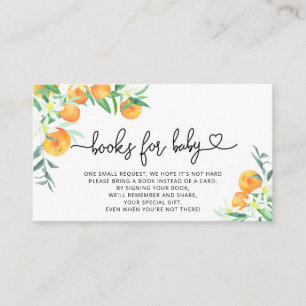 Carte D'accompagnement Livres Citrus pour bébé