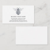 Carte D'accompagnement Livres d'abeilles pour Baby insert card (Devant / Derrière)