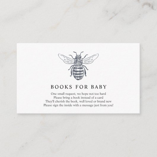 Carte D'accompagnement Livres d'abeilles pour Baby insert card (Devant)