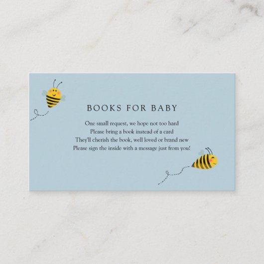 Carte D'accompagnement Livres d'abeilles pour Baby insert card (Devant)