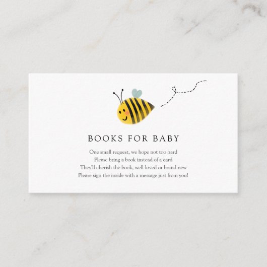 Carte D'accompagnement Livres d'abeilles pour Baby insert card (Devant)