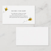 Carte D'accompagnement Livres d'abeilles pour Baby insert card (Devant / Derrière)