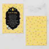 Carte D'accompagnement Livres d'abeilles pour bébé (Devant / Derrière)