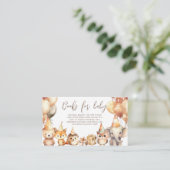 Carte D'accompagnement Livres d'animaux de bois pour bébé (Debout devant)