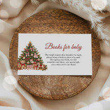 Livres d'Arbre de Noël pour Bébé Baby Shower