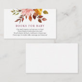 Carte D'accompagnement Livres d'automne pour Baby insert card (Devant / Derrière)