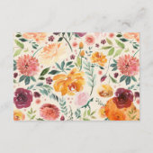 Carte D'accompagnement Livres d'automne pour bébé, citrouille demande d'e (Dos)