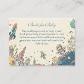 Carte D'accompagnement Livres d'aventure spatiale pour bébé (Devant)