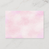 Carte D'accompagnement Livres d'avion pour bébé en Teddy Pink clair (Dos)