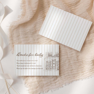 Carte D'accompagnement Livres de Baby Shower Café Bébé pour Bébé