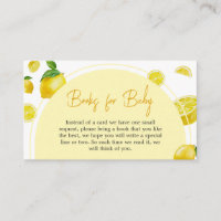 Livres de Baby shower Citrus Lemon pour bébé