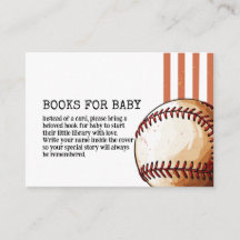 Livres de Baby Shower de Baseball Vintage pour Béb