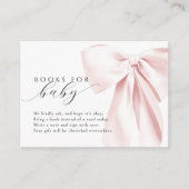 Carte D'accompagnement Livres de Baby shower de boue rose pour bébé (Devant)