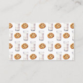 Carte D'accompagnement Livres de Baby shower de lait et de biscuits pour  (Dos)