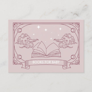 Carte D'accompagnement Livres De Baby shower De Tarot Rose Pour Boîtier B