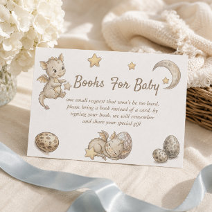 Carte D'accompagnement Livres de Baby Shower Magique Little Dragon Pour B