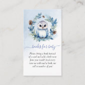 Carte D'accompagnement Livres de Baby shower pour bébé (Devant)