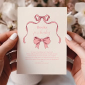Carte D'accompagnement Livres de Baby shower pour bébé avec Bow rose