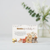 Carte D'accompagnement Livres de Baby shower Touchdown and Tiny Tots pour (Debout devant)