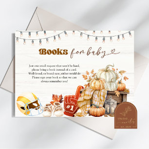 Carte D'accompagnement Livres de Baby shower Touchdown and Tiny Tots pour