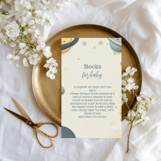 Carte D'accompagnement Livres de Baby shower Whimsical pour bébé