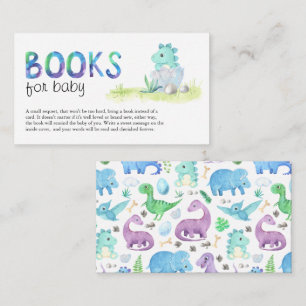 Carte D'accompagnement Livres de bain de couleur pour bébé en dinosaure m
