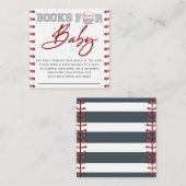 Carte D'accompagnement Livres De Baseball Pour Bébé (Devant / Derrière)