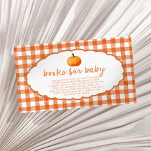 Livres de bébé de fête prénatale de citrouille aut
