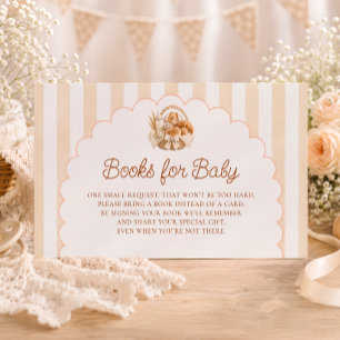 Carte D'accompagnement Livres de bébé pour Baby Shower Bun in the Oven