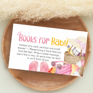 Carte D'accompagnement Livres de bébé pour une baby shower Splish Splash