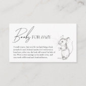 Carte D'accompagnement Livres de bois de forêt antique pour bébé (Devant)