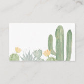 Carte D'accompagnement Livres De Cactus Pour Baby Card, Fiesta (Dos)