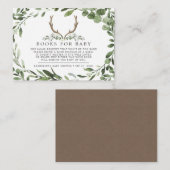 Carte D'accompagnement Livres De Cerfs De Bois De Lumberjack Pour Baby Ba (Devant / Derrière)